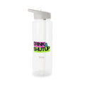 Sports Water Bottle with Straw “Drink & Shutup” – BPA-Free Tritan, Leak-Proof Lid, Available in Two Sizes